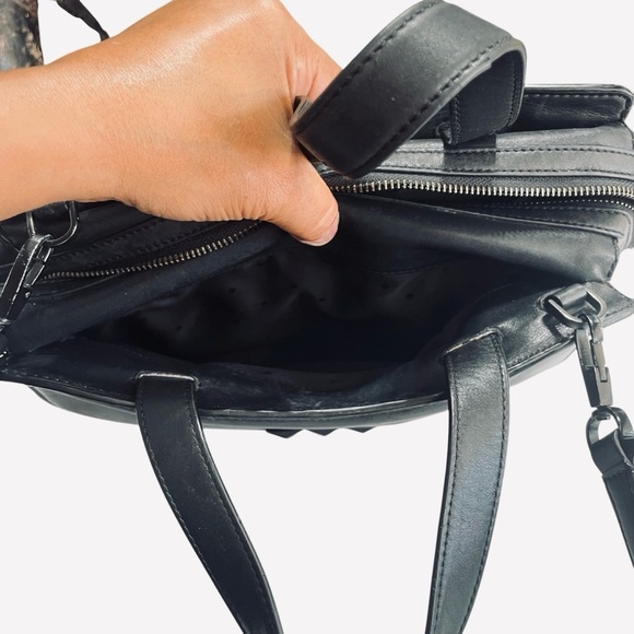 Kate Spade Sample Black Leather Tote Handbag, Work Bag 12”L x 10”H x 5.5”W - Picture 9 of 14